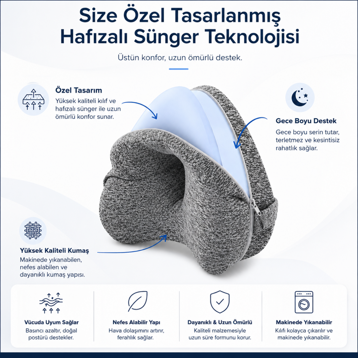 Postur™ Ağrısız Uyku Diz Yastığı